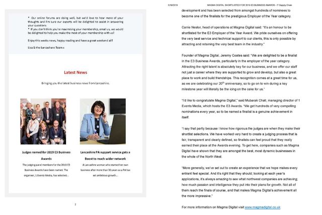 Y2019 Press Coverage